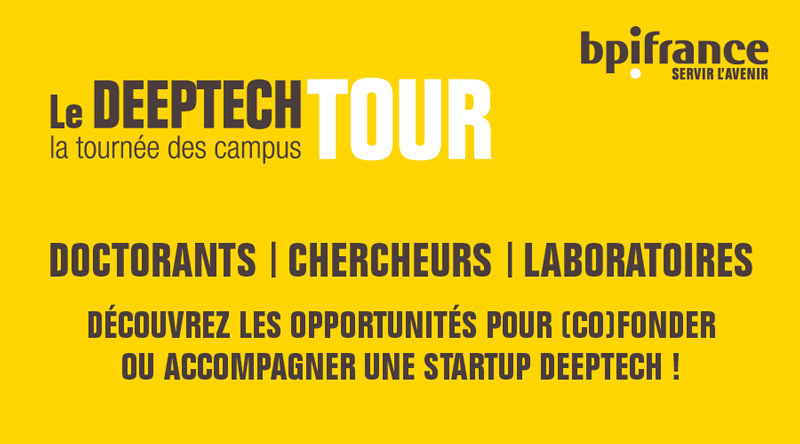 La SATT Sud-Est sera partenaire de Bpifrance lors de l’étape marseillaise du Deeptech Tour, la tournée des campus, qui se déroulera le 3 février 2020 à Marseille