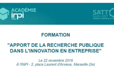 L’apport de la Recherche Publique dans l’Innovation en entreprise